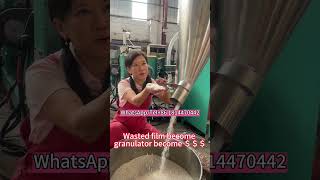 small granulator no water more environmentally friendly Granulator Blowingfilmfactory PEfilm [upl. by Damal]