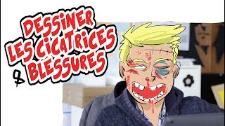 Dessiner des cicatrices et blessures [upl. by Ivetts]