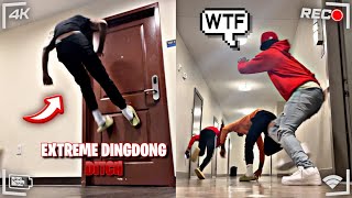 EXTREME DING DONG DITCH Part 1  COLLEGE EDITION GONE WRONG [upl. by Nylrehs]