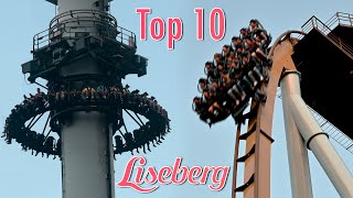 Top 10 Liseberg attraktioner  2022  Top 10 Liseberg rides [upl. by Olbap]