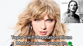 Taylor SwiftReputation Album Most Streamed Songs On Spotify [upl. by Zusman]