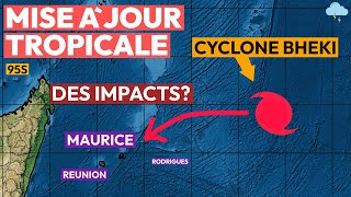 Fort impact du cyclone à Maurice et à la Réunion Bheki [upl. by Parsaye]