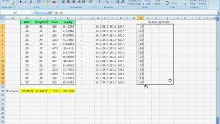 Matriz de varianzas y covarianzas Variance covariance matrix Excel [upl. by Ida]