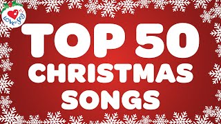 Top 50 Popular Christmas Songs and Carols with Lyrics Playlist 🎅 Merry Christmas 2024 Music🎄 [upl. by Nutter]