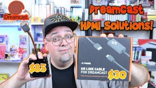 HDMI Sega Dreamcast Solutions Compared Pound HD Link Cable Versus Behar Bros Akura Box [upl. by Adnat70]