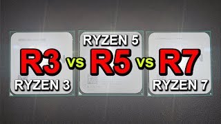 Der RYZEN Showdown  AMD Ryzen 3 vs Ryzen 5 vs Ryzen 7 [upl. by Nabru988]