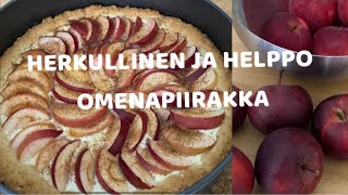 Herkullinen ja helppo omenapiirakka 😍🍎 [upl. by Epilif317]