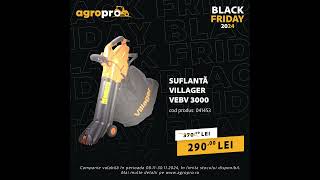 Suflanta electrica si aspirator frunze Villager VEBV 3000 blackfriday [upl. by Theobald]