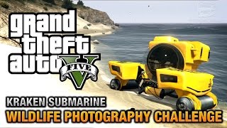 GTA 5  Wildlife Photography Challenge Kraken Submarine PS4 amp Xbox One [upl. by Eiliah369]