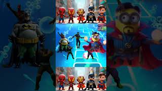 Team Avengers 🆚️ Batman Transformation Part3 Coffin Dance 💃 Tiles Hop coffindance shorts [upl. by Aerdnaek240]