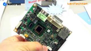 Kontron pITXSP Intel Atom PicoITX Mainboard  SPSIPCDRIVES 2009 DE [upl. by Sanson]