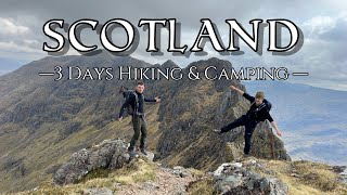 3 Days in Scotland Hiking Camping [upl. by Prasad]