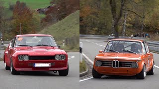 Jochpass Memorial 2024 Bad HindelangAbarthNSUTTBMW 2002Ford RS [upl. by Loresz]