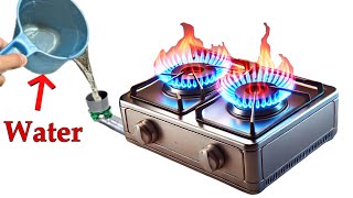 I Turn Gas Stove into a Water Stove Lifetime Free Cooking Gas [upl. by Atinhoj421]