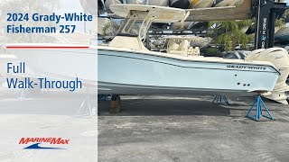 2024 GradyWhite Fisherman 257  MarineMax Miami  Offered by Gabe Agelan [upl. by Alfie949]