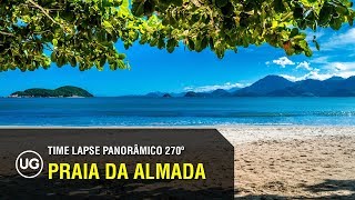 Praia da Almada em Ubatuba  Time Lapse panorâmico  uma das melhores praias de Ubatuba para banho [upl. by Quackenbush758]