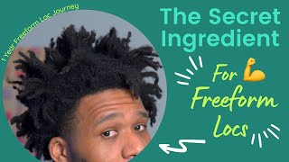 1 Year Freeform Dreads Journey  Using Aloe Vera [upl. by Ahseined551]