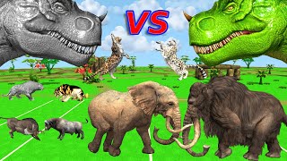 Wild Monster Mammoth  WWE is a fighting game  Dinosaur and Mammoth are all playing the game [upl. by Nnaxor]