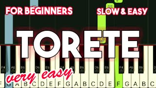 MOONSTAR 88  TORETE  SLOW amp EASY PIANO TUTORIAL [upl. by Dorelia]