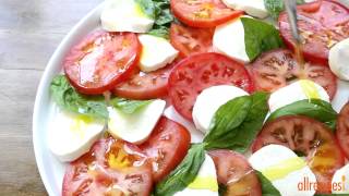 How to Make Insalata Caprese  Salad Recipes  Allrecipescom [upl. by Oretna350]