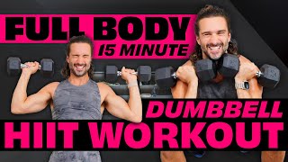 QUICK Full Body Dumbbell HIIT Workout  Joe Wicks Workouts [upl. by Studley562]