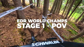 STAGE 1 FULL RUN POV  VAL DI FASSA ENDURO WORLD CHAMPS [upl. by Marja]