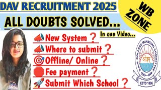 📣⛳HOW TO SUBMIT FORMDAV WEST BENGAL ZONE RECRUITMENT 2025 WB DAVWHERE TO SUBMIT FORM vugolkotha [upl. by Ennovyhc]