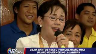 Vilma Santos reelected Batangas governor [upl. by Aihsas]