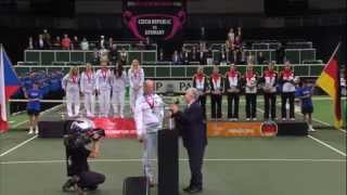 2014 Fed Cup Final  Highlights Petra Kvitova CZE v Angelique Kerber GER [upl. by Pence]