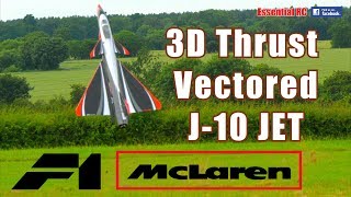 MercedesBenz F1 McLaren J10 3D VECTORED THRUST radio controlled RC TURBINE JET [upl. by Nevai79]