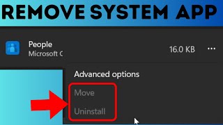 How To Remove System Apps From Windows 11 [upl. by Giraldo]