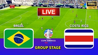 BRAZIL vs COSTA RICA  Copa America 2024  Group Stage  Full Match  Live Football Match [upl. by Docia]