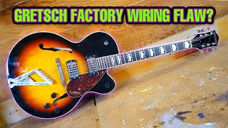 Gretsch Streamliner with factory wiring design flaw [upl. by Castra]