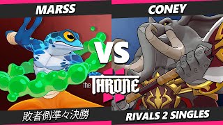 The Throne 2  Marss Ranno Vs Coney Loxodont Rivals of Aether 2  RoA2 [upl. by Enytsirk]