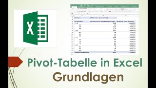 Pivot Tabelle in Excel  Grundlagen [upl. by Jahdai946]