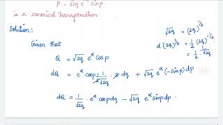 Condition for the transformation to be canonical  Examples NETSET MATERIALClassical MECHANICS [upl. by Zebulon808]