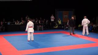 Karate1 PL Dordrecht 2013  HORUNA vs BITSCH  Kumite male 75 [upl. by Phionna414]