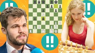 Ordinary Magnus Carlsen vs Anna Rudolf 40 [upl. by Ynaoj]