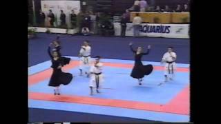 Kururunfa Spanish Kata Team WUKO 92 exhibition [upl. by Kay]