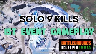 😱 OMG SOLO 9 KILLS EVENT 1ST GAMEPLAY rushgameplay wrexislive [upl. by Bekaj]