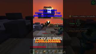 quotFrick Youquot  Lucky Islands Challenges shorts minecraft challenge [upl. by Eniak]