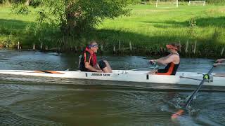 Camb Vets W1 bumping Champs W1 Division 2 Friday Cambridge Town Bumps 2024 slow motion [upl. by Ahseryt335]