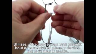 Changer de fil sur vos lunettes Semicerclées [upl. by Llireva]