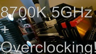 Asus Maximus Apex X  i7 8700k 54GHz  to the moon Overclocking on chilled windshield washer fluid [upl. by Nyltac]