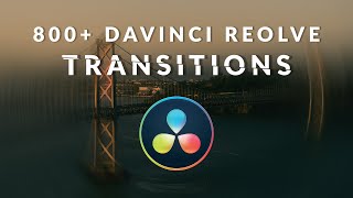 This Pack Has 800 EPIC DaVinci Resolve Transitions  VisualVFX [upl. by Alathia958]