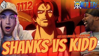 SHANKS VS KIDD  One Piece Episode 1112 REACTION  NST [upl. by Tterej592]