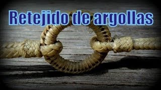 ¿Cómo forrar Argollas y Hebillas con el Punto españolDouble Loop Lacing quotEl Rincón del Sogueroquot [upl. by Nodgnal312]