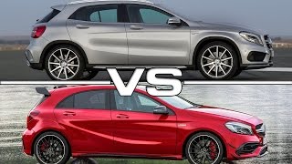 Mercedes GLA 45 AMG vs Mercedes AMG A 45 [upl. by Norb]