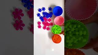 Oddly satisfying reverse video 🎉 ASMR colourful beads satisfying asmr short toys shorts [upl. by Ziul230]