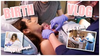 THE BIRTH OF MY DAUGHTER  Raw amp Real No epidural [upl. by Demetria24]